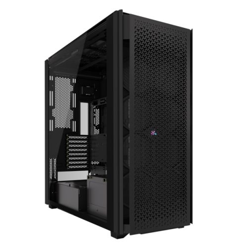 Corsair iCUE LINK 9000D RGB Airflow Gaming Case w/ Glass Side, E-ATX, Dual System, Up to 18 Fans, InfiniRail Fan Mounting, iCUE LINK Hub, USB-C, Asus BTF Compatible, Black