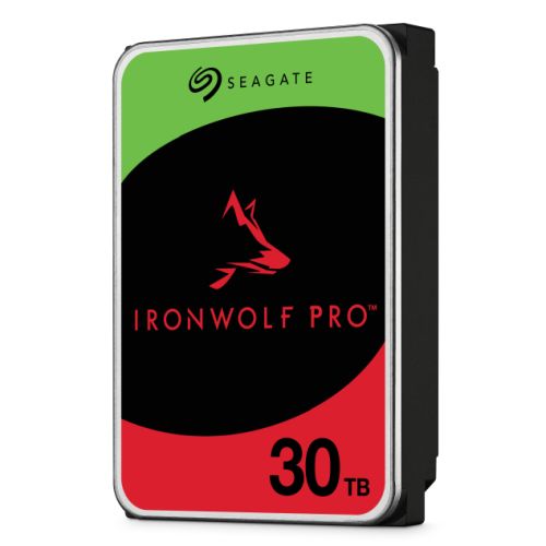 Seagate 3.5", 30TB, SATA3, IronWolf Pro NAS Hard Drive, 7200RPM, 512MB Cache, CMR, OEM