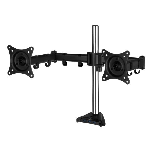 ARCTIC Z2 Pro (Gen3) Dual Monitor Arm with 4-Port USB 3.0 Hub, Up to 34" Monitors / 29" Ultrawide, 180° Swivel, 360° Rotation