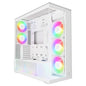 ARCTIC Xtender (White) Case w/ Clear Glass Side and Front, E-ATX, 5x ARGB Fans, ARGB PSU Shroud, Mesh Airflow, USB-C 10Gbps