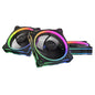 Asus Prime MR120 ARGB Reverse Blade 12cm PWM Case Fans (3 Pack), Sleeve Bearing, 28mm Frame, Dual-Sided Lighting, 1600 RPM, Black
