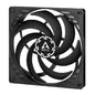 ARCTIC P14 14cm Pressure Optimised Slim PWM PST Fan w/ Cable Splitter, Black, Fluid Dynamic, 120-1800 RPM