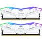 Team T-Force Delta RGB 32GB Kit (2 x 16GB), DDR5, 6000MHz (PC5-48000), CL30, ECC, AMD EXPO & XMP 3.0, PMIC, DIMM Memory, White