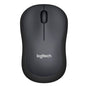Logitech M220 Silent Wireless Optical Mouse, SilentTouch Tech, 3 Buttons, 1000DPI, Charcoal, OEM