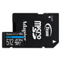 Team 512GB Elite A1 MicroSDXC Card with SD Adapter, UHS-I Class 3, U3, A1 App Performance, 100MB/s
