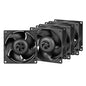 ARCTIC S8038-7K 8cm PWM Server Fans (4 Pack), Continuous Operation, Dual Ball Bearing, 500-7000 RPM